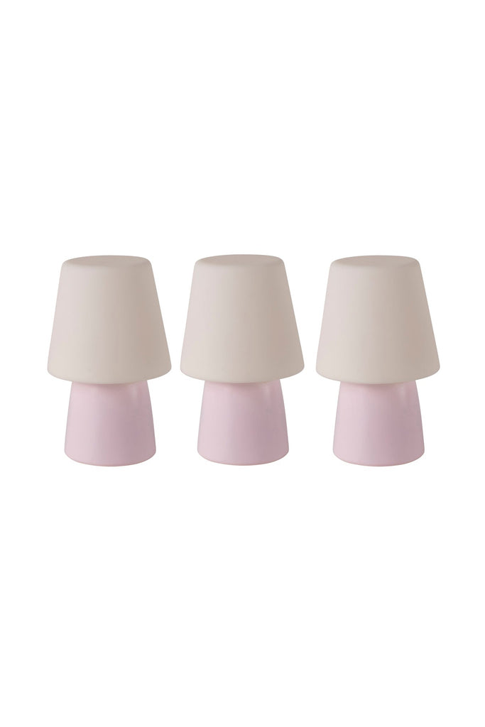 Lampada da tavolo set n. 1 micro Trio Rosa Chiaro