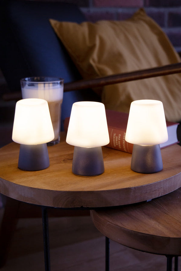 Lampada da tavolo set n. 1 Trio Micro Antracite